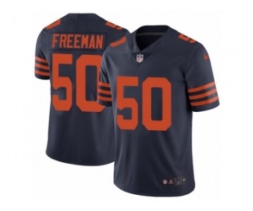 Men's Nike Chicago Bears #50 Jerrell Freeman Vapor Untouchable Limited Navy Blue 1940s Throwback Alternate NFL Jersey