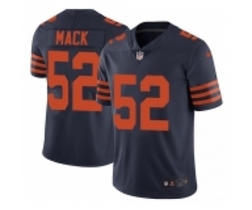 Men's Nike Chicago Bears #52 Khalil Mack Limited Navy Blue Rush Vapor Untouchable NFL Jersey