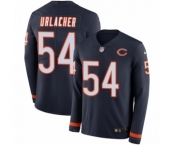 Men's Nike Chicago Bears #54 Brian Urlacher Limited Navy Blue Therma Long Sleeve NFL Jersey