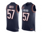 Men's Nike Chicago Bears #57 Dan Skuta Limited Navy Blue Player Name & Number Tank Top NFL Jersey