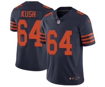 Men's Nike Chicago Bears #64 Eric Kush Limited Navy Blue Rush Vapor Untouchable NFL Jersey