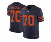 Men's Nike Chicago Bears #70 Bobby Massie Vapor Untouchable Limited Navy Blue 1940s Throwback Alternate NFL Jersey