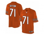 Men's Nike Chicago Bears #71 Josh Sitton Limited Orange Alternate NFL Jersey