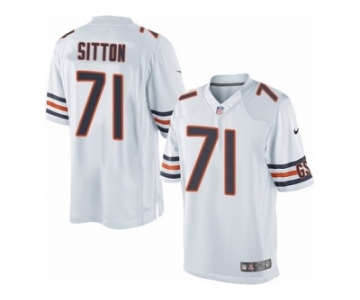 Men's Nike Chicago Bears #71 Josh Sitton Limited White NFL Jersey