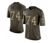 Men's Nike Chicago Bears #74 Jonathan Bullard Limited Green Salute to Service NFL Jersey
