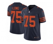 Men's Nike Chicago Bears #75 Kyle Long Vapor Untouchable Limited Navy Blue 1940s Throwback Alternate NFL Jersey