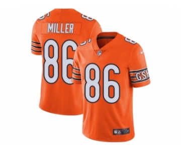Men's Nike Chicago Bears #86 Zach Miller Vapor Untouchable Limited Orange Rush NFL Jersey