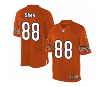 Men's Nike Chicago Bears #88 Dion Sims Limited Orange Alternate NFL Jersey