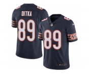 Men's Nike Chicago Bears #89 Mike Ditka Limited Navy Blue Rush NFL Jersey