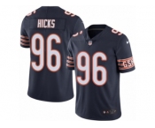 Men's Nike Chicago Bears #96 Akiem Hicks Limited Navy Blue Rush NFL Jersey