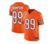 Men's Nike Chicago Bears #99 Dan Hampton Vapor Untouchable Limited Orange Rush NFL Jersey