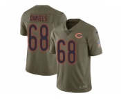 Nike Chicago Bears #68 James Daniels Olive Men Stitched NFL Limited 2017 Salute To Service Jersey