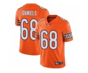 Nike Chicago Bears #68 James Daniels Orange Men Stitched NFL Limited Rush Jersey