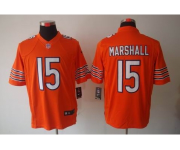 nike nfl jerseys chicago bears #15 marshall orange[nike limited]
