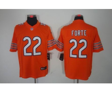 nike nfl jerseys chicago bears #22 matt forte orange[nike limited]
