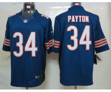 nike nfl jerseys chicago bears #34 payton blue[nike limited]