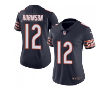 Women Nike Chicago Bears #12 Allen Robinson Navy Blue Team Color Stitched NFL Vapor Untouchable Limited Jersey