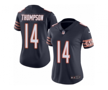 Women Nike Chicago Bears #14 Deonte Thompson Navy Blue Team Color Vapor Untouchable Limited Player NFL Jersey