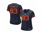 Women Nike Chicago Bears #83 Martellus Bennett Navy Blue 1940s Throwback Alternate NFL Jersey