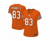 Women Nike Chicago Bears #83 Martellus Bennett Orange Alternate NFL Jersey