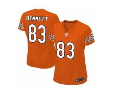 Women Nike Chicago Bears #83 Martellus Bennett Orange Alternate NFL Jersey