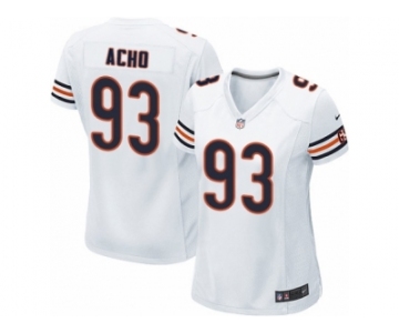 Women Nike Chicago Bears #93 Sam Acho Game White NFL Jersey