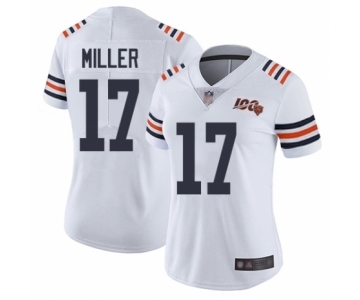 Women's Chicago Bears #17 Anthony Miller White 100th Season Limited Football Jersey