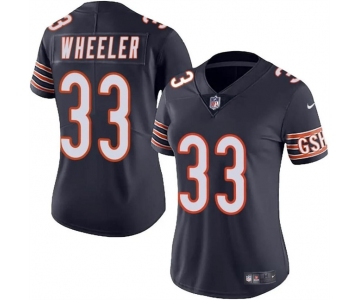 Women's Chicago Bears #33 Ian Wheeler Navy 2024 Vapor Football Stitched Jersey