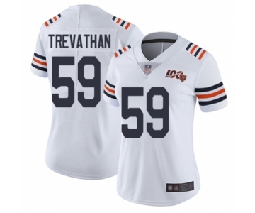 Women's Chicago Bears #59 Danny Trevathan White 100th Season Limited Football Jersey