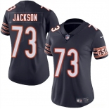Women's Chicago Bears #73 Jonah Jackson Navy 2025 Vapor Stitched Jersey