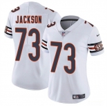 Women's Chicago Bears #73 Jonah Jackson White 2025 Vapor Stitched Jersey