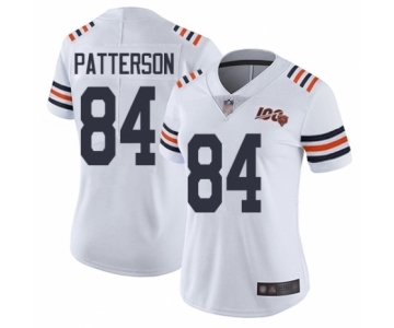 Women's Chicago Bears #84 Cordarrelle Patterson White 100th Season Limited Football Jersey