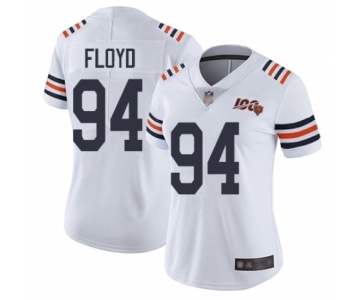 Women's Chicago Bears #94 Leonard Floyd White 100th Season Limited Football Jersey