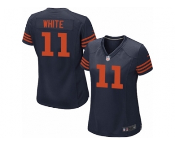 Women's Nike Bears #11 Kevin White Navy Blue Stitched NFL 1940s Throwback Elite Jersey