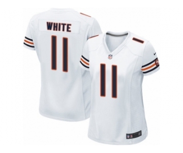 Women's Nike Bears #11 Kevin White White Stitched NFL Elite Jersey