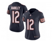Women's Nike Chicago Bears #12 Matt Barkley Limited Navy Blue Rush NFL Jersey