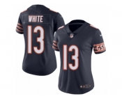 Women's Nike Chicago Bears #13 Kevin White Limited Navy Blue Rush NFL Jersey
