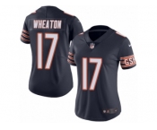 Women's Nike Chicago Bears #17 Markus Wheaton Limited Navy Blue Rush NFL Jersey
