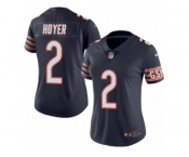 Women's Nike Chicago Bears #2 Brian Hoyer Limited Navy Blue Rush NFL Jersey