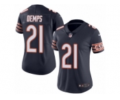 Women's Nike Chicago Bears #21 Quintin Demps Limited Navy Blue Rush NFL Jersey