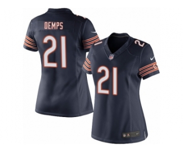 Women's Nike Chicago Bears #21 Quintin Demps Limited Navy Blue Team Color NFL Jersey