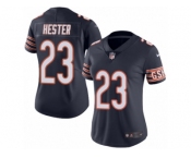 Women's Nike Chicago Bears #23 Devin Hester Limited Navy Blue Rush NFL Jersey