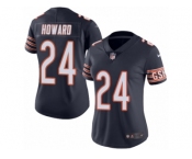Women's Nike Chicago Bears #24 Jordan Howard Limited Navy Blue Rush NFL Jersey