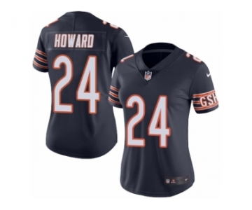 Women's Nike Chicago Bears #24 Jordan Howard Limited Navy Blue Rush NFL Jersey