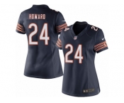 Women's Nike Chicago Bears #24 Jordan Howard Limited Navy Blue Team Color NFL Jersey