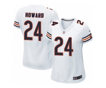 Women's Nike Chicago Bears #24 Jordan Howard Limited White NFL Jersey
