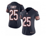 Women's Nike Chicago Bears #25 Ka'Deem Carey Limited Navy Blue Rush NFL Jersey