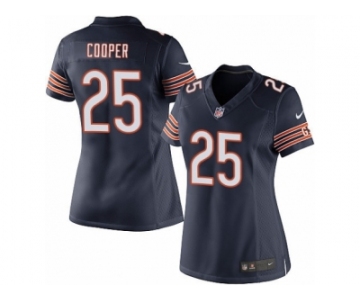 Women's Nike Chicago Bears #25 Marcus Cooper Limited Navy Blue Team Color NFL Jersey