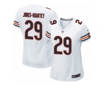 Women's Nike Chicago Bears #29 Harold Jones-Quartey Limited White NFL Jersey