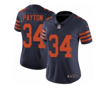 Women's Nike Chicago Bears #34 Walter Payton Vapor Untouchable Limited Navy Blue 1940s Throwback Alternate NFL Jersey